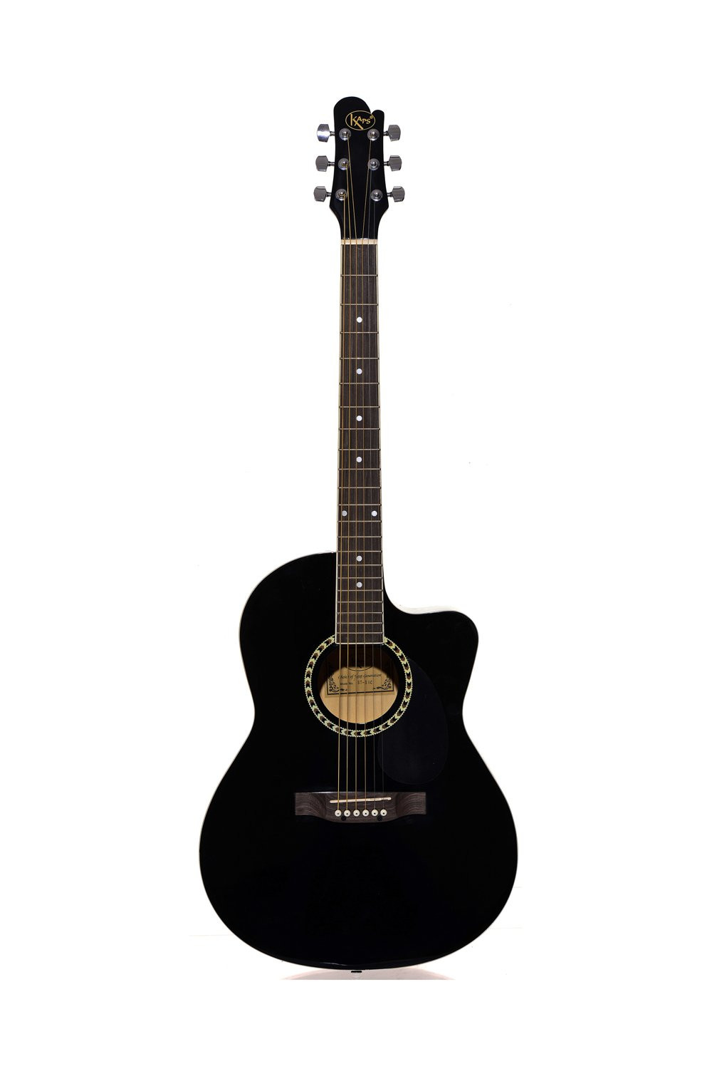 Kaps ST-1CR Acoustic Guitar Rosewood Rosewood Right Hand Orientation Black