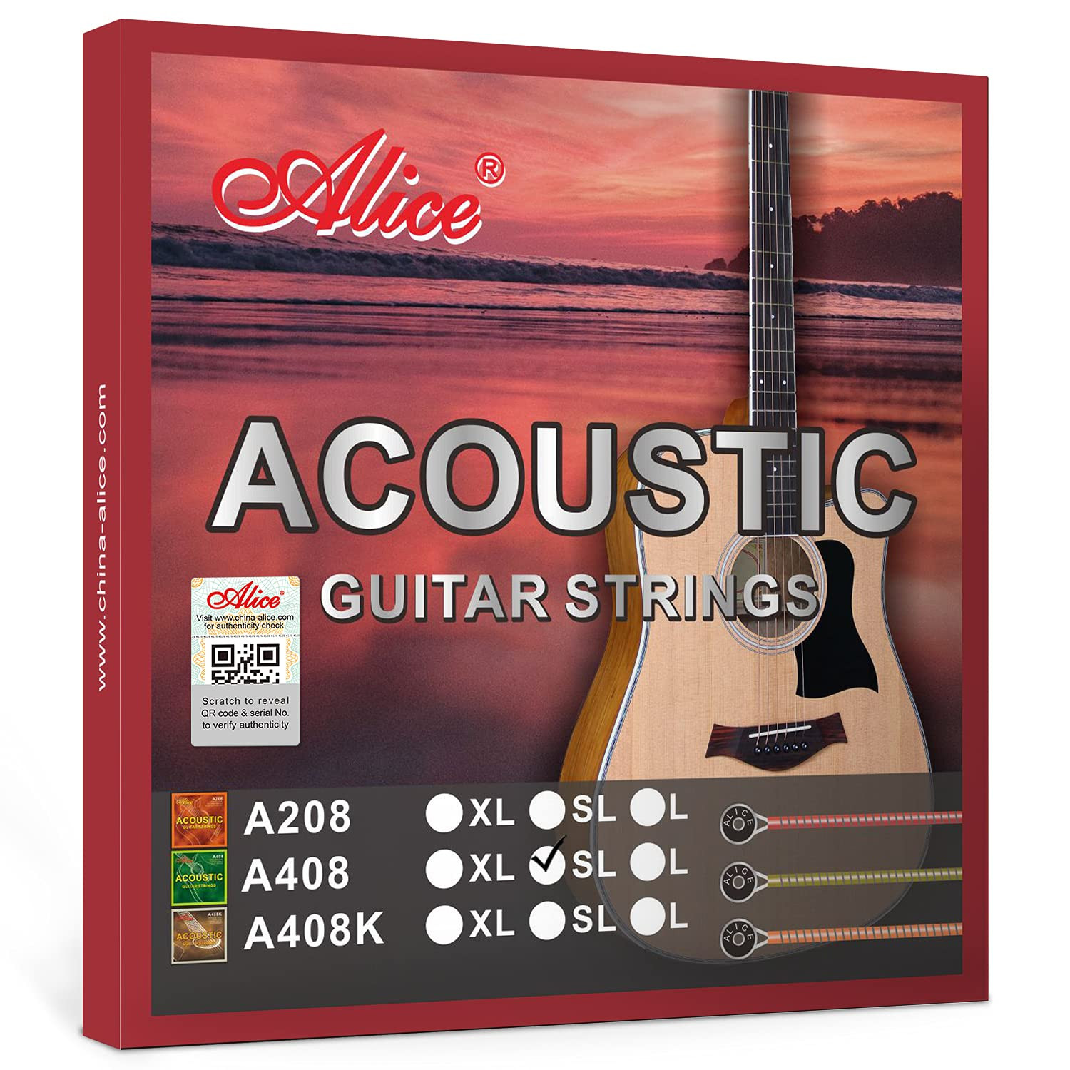 Alice Acoustic Guitar Strings A408-SL