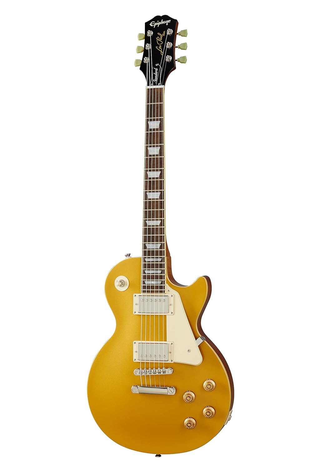 Epiphone Les Paul Standard 50s 6 String Right Handed Electric Guitar Inspired by Gibson Series Metallic Gold