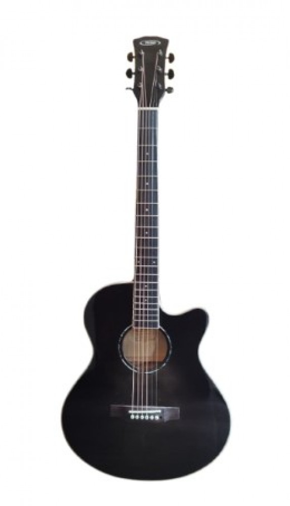 Image of Techno Guitar TM-40CEG TBK with Padded Bag (Black)