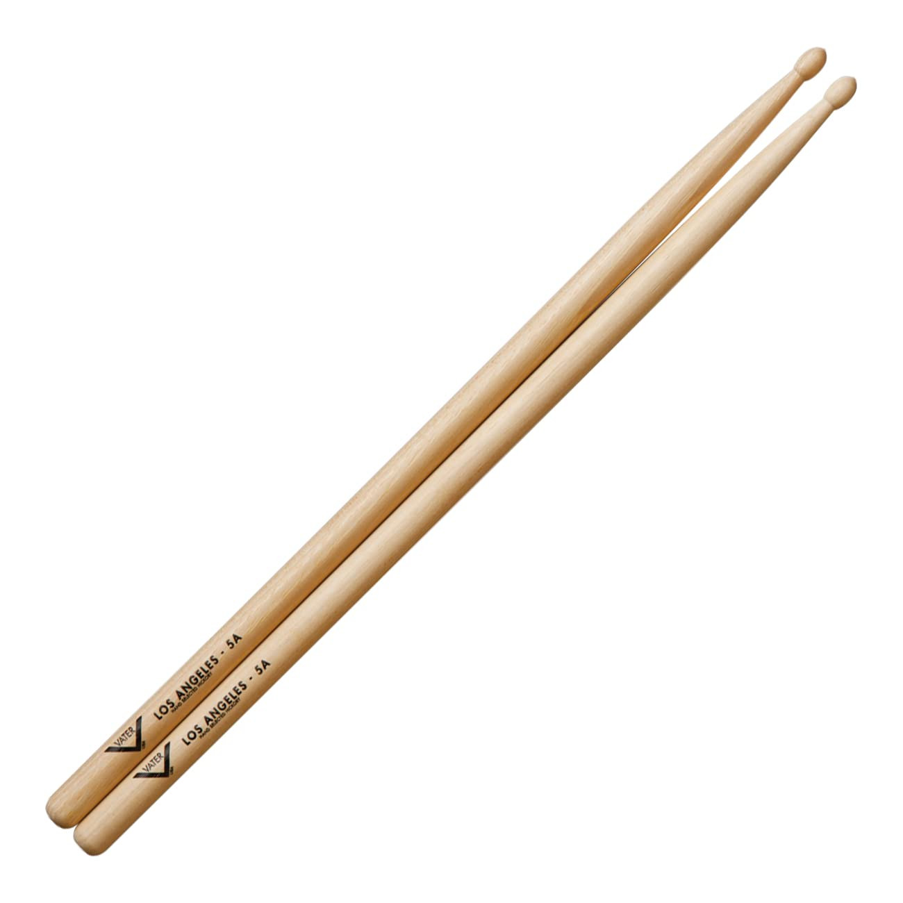 Vater VH5AW Los Angeles 5A Wood Tip Hickory Drum Sticks Pair