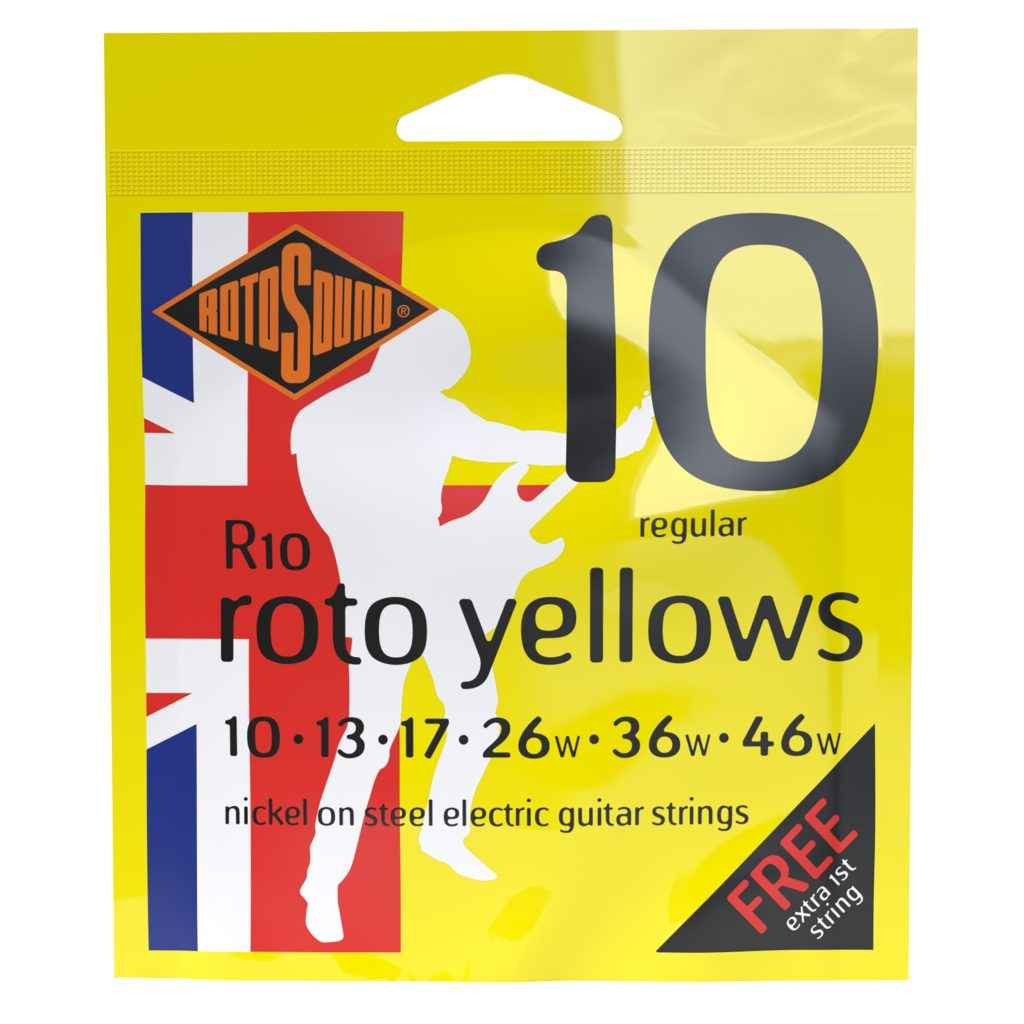 Rotosound R10 Roto Yellows Regular Electric Guitar Strings 10-46
