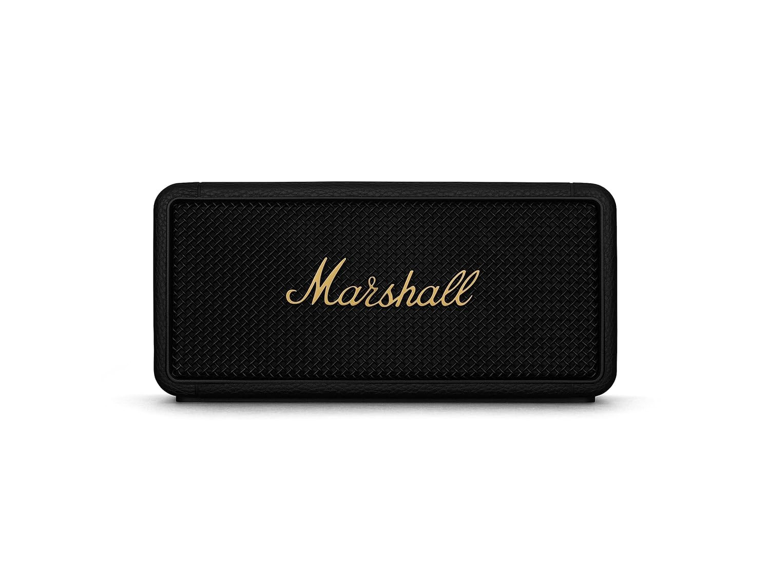 Marshall Middleton Portable Bluetooth Speaker with 20 Hours of Portable Playtime 360 Sound Dust Waterproof IP67 - Black Brass
