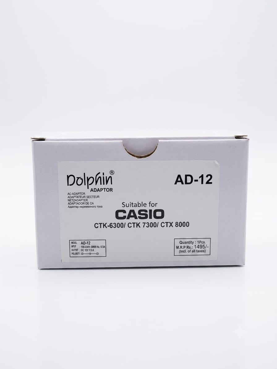 Dolphin AD-12 AC Adaptor 12V Power For Yamaha All PSR Series Keyboard