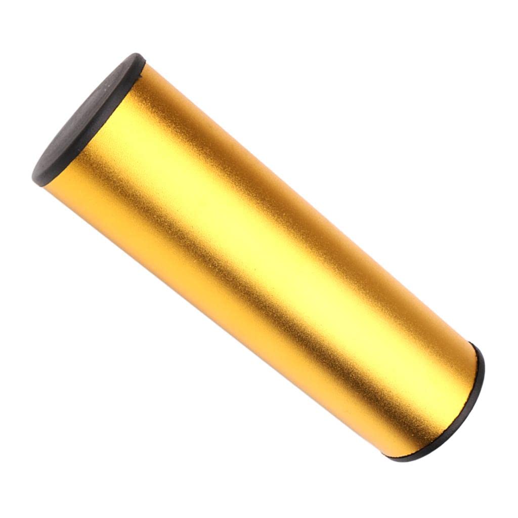 Clapbox Hand Shaker PercussionMetal Cylinder Sand Shaker Rhythm Hand Percussion Instrument Golden