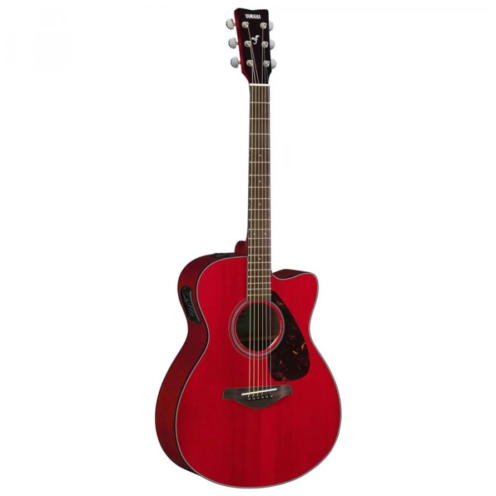 Image of Yamaha FSX800C Concert Cutaway Electro-Acoustic Guitar - Ruby Red