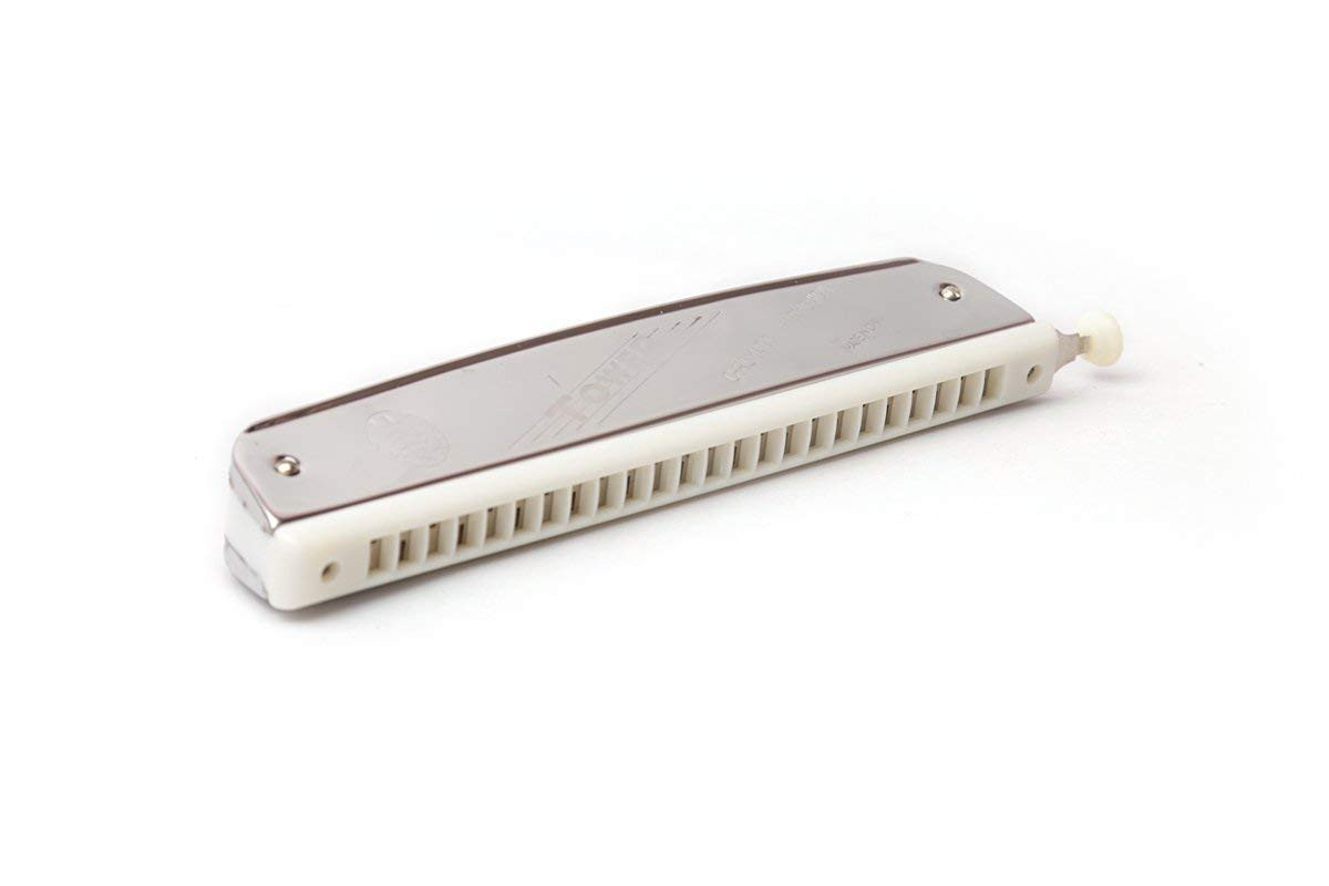 Tower Chromatic Mouth Organ Harmonica 24 Holes Key-C With Scale Change Option