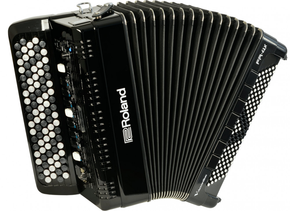 Image of Roland FR-4xb BK V-Accordion Black Digital Accordion Piano Keyboard