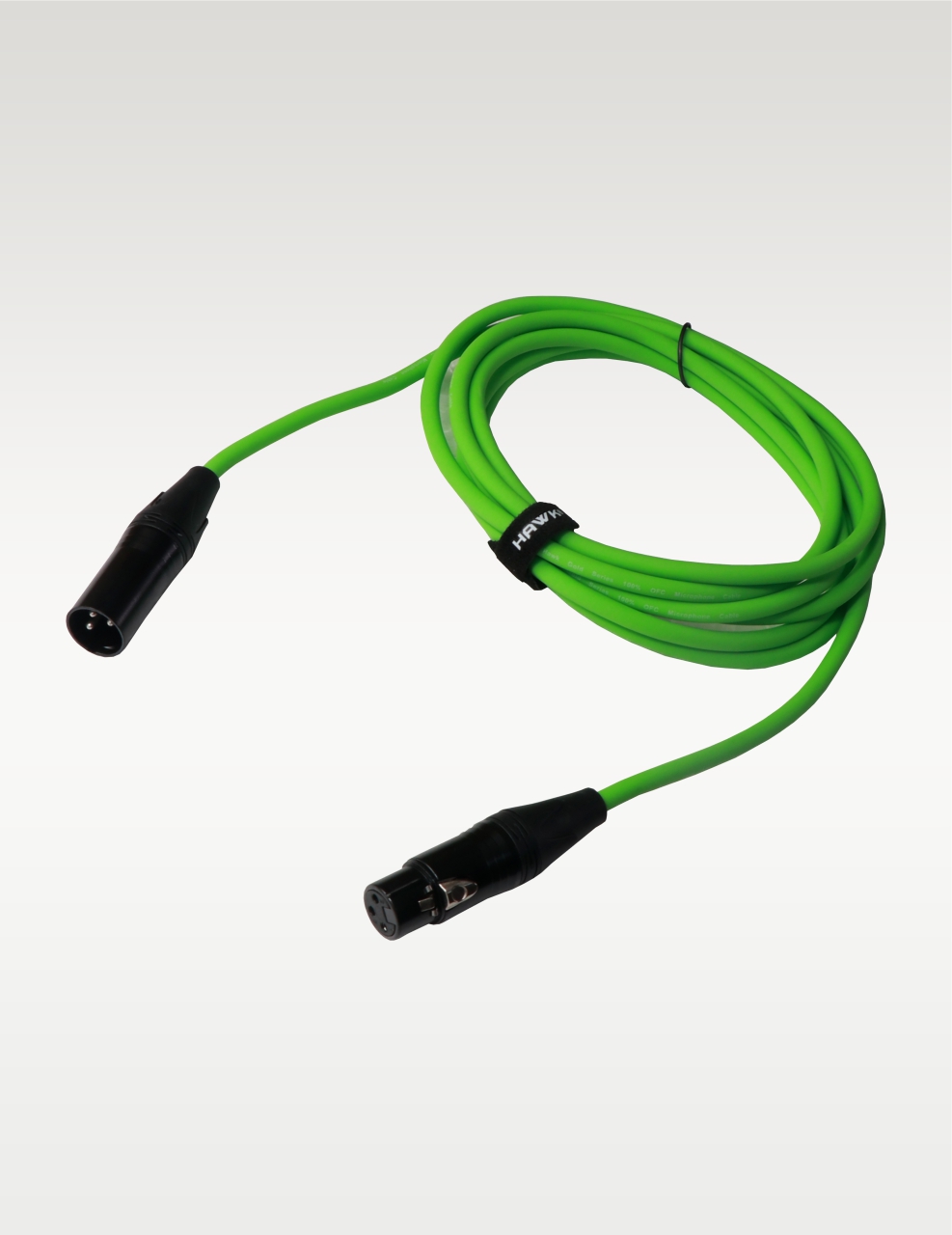 Hawk SXFG-010GRN Gold Series XLR Male to XLR Female With Cable Tie 3 Meter GREEN