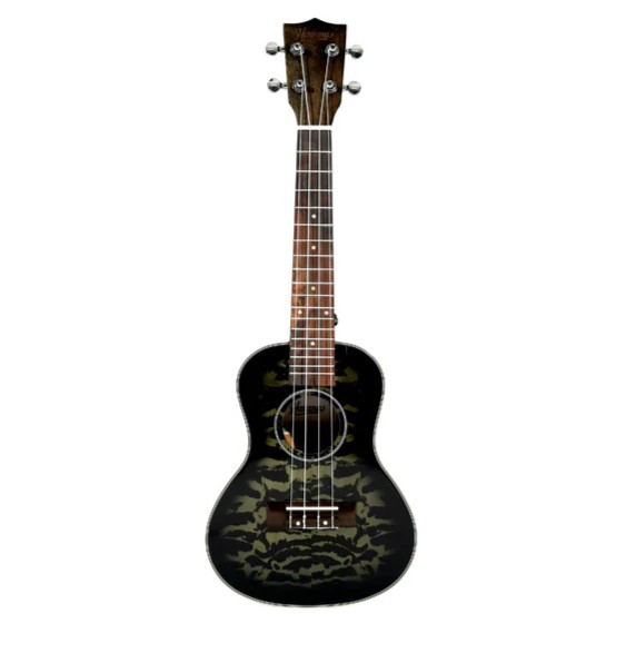 Havana QUK24 Tree Flame Black Ukulele