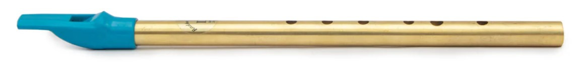 Radhe Flutes Brass D Natural Soprano Vertical Blow 12inches