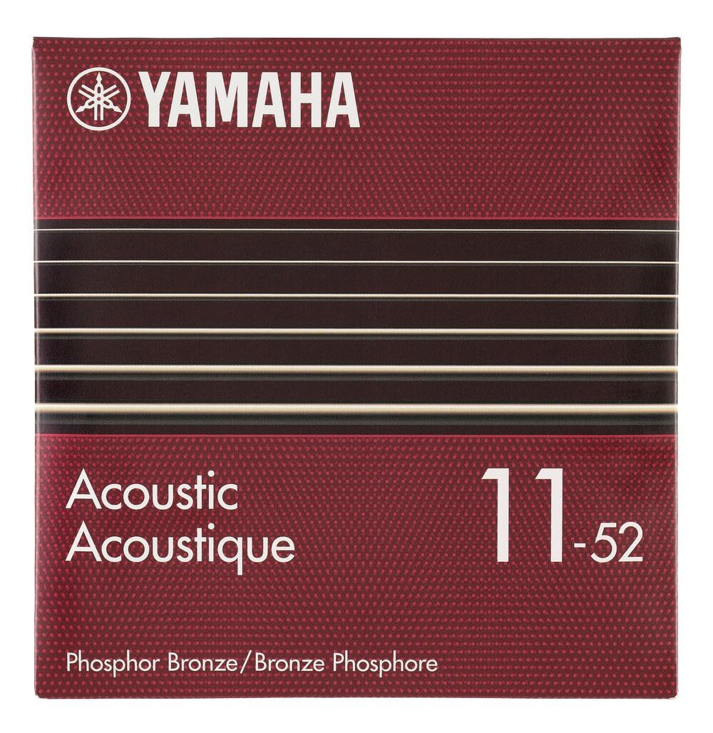 Yamaha GSA11P Acoustic Guitar Strings Phosphor Bronze Light Gauge 6-String Set Bright Tone Smooth Feel Durable and Long-Lasting Performance