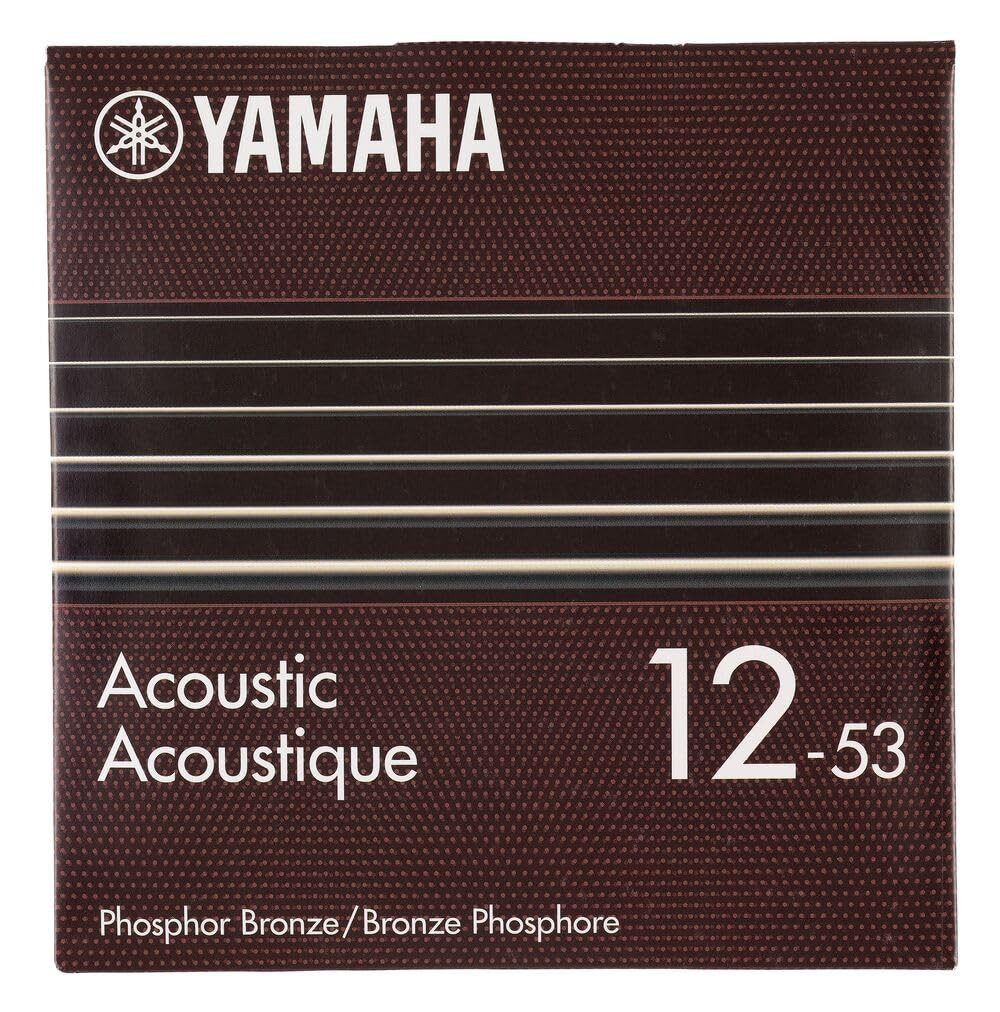 Yamaha GSA12P Acoustic Guitar Strings Phosphor Bronze Light Gauge 6-String Set Bright Tone Smooth Feel Durable and Long-Lasting Performance
