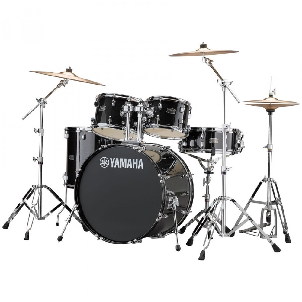 Image of Yamaha RYDEEN RDP2F5 Acoustic Drum Set With Hardware - Black Glitter