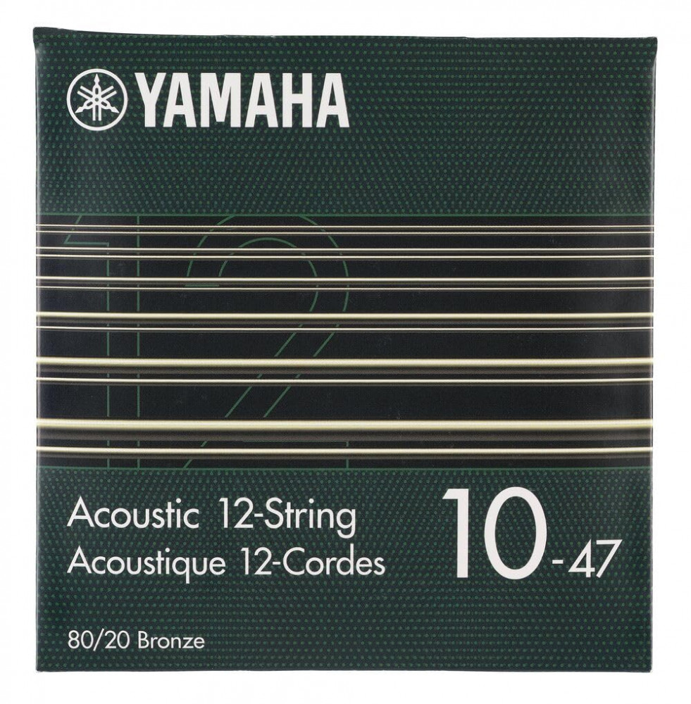 Image of Yamaha GSA10-12 Acoustic Guitar Strings, Bronze, Light Gauge (6-String Set) – Durable, Bright Tone, Long-Lasting Performance