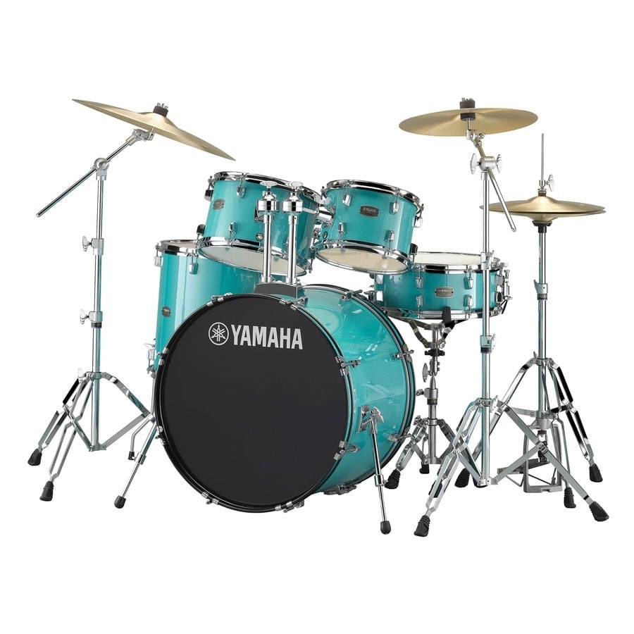 Yamaha RYDEEN RDP2F5 Acoustic Drum Set With Hardware -  Turquoise Glitter