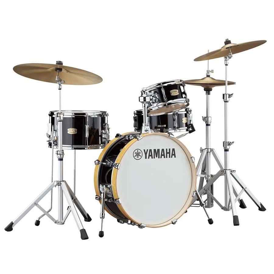 Yamaha SBP0F4H Stage Custom Hip Acoustic Drum Kit With Hardware - Raven Black
