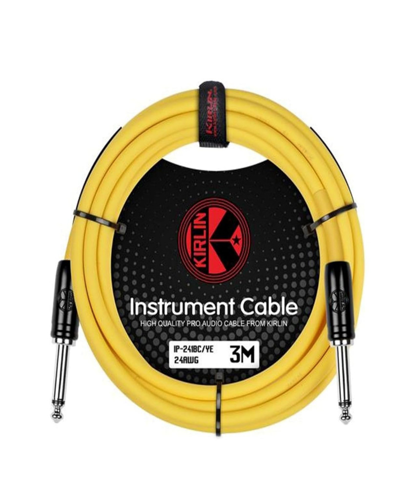 Image of Kirlin Original 24 instrument cable 3 Mtr > IP- 241BC - YE