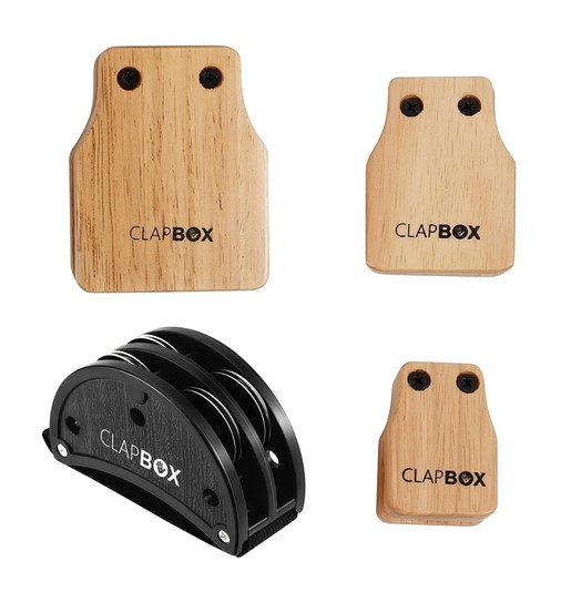 Clapbox Cajon Attachments - Rubber Wood Set of 4 Attachments Jingle Pack