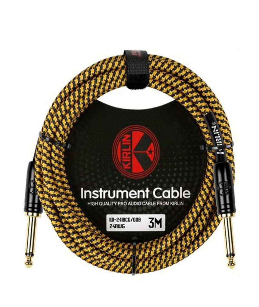 Image of Kirlin  Woven instrument cable 3 mtr > IW-241BCG-GOB