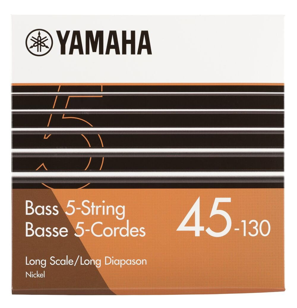 Yamaha GSB45-5 Electric Guitar Strings Nickel Light Gauge 4-String Set Bright Tone Smooth Playability Durable and Long-Lasting Performance