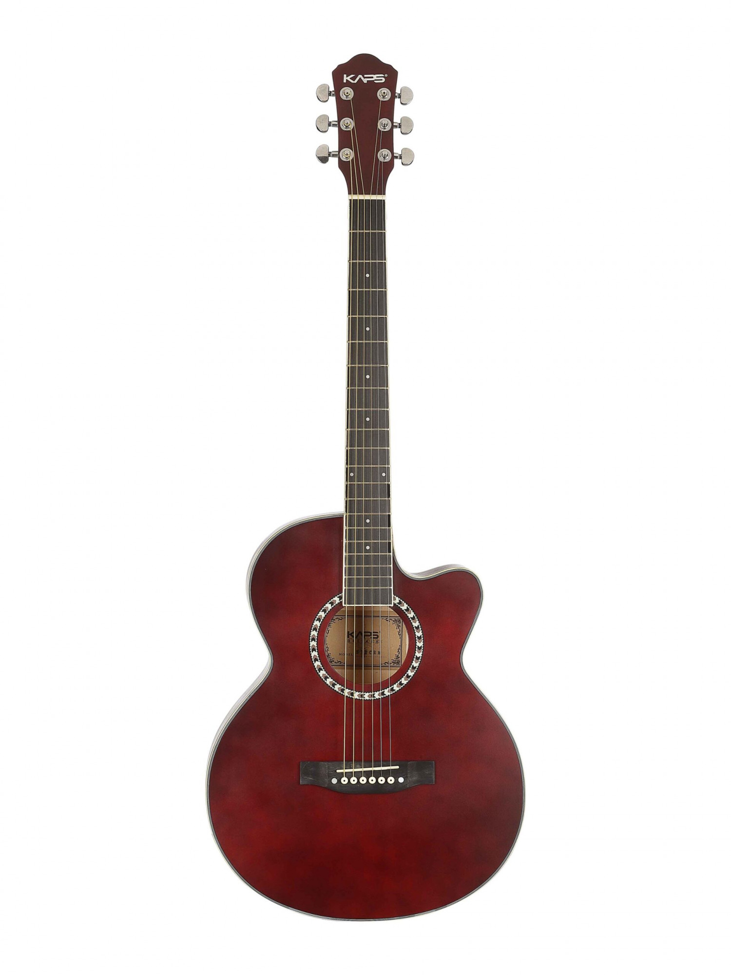 Kaps ST-1 CRM Acoustic Guitar Matt-Wine Red