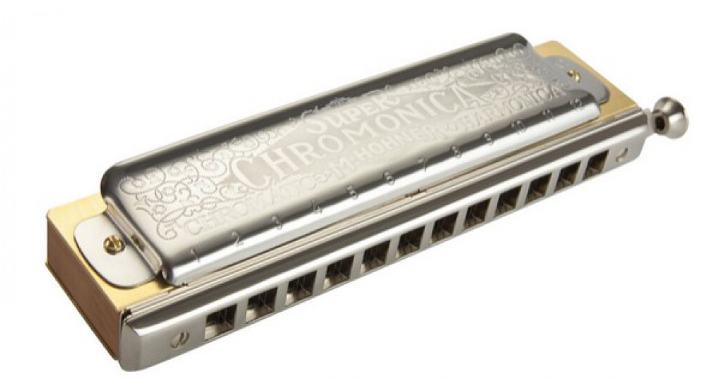 Image of hohner harmonica super chromonica Key E > M27005