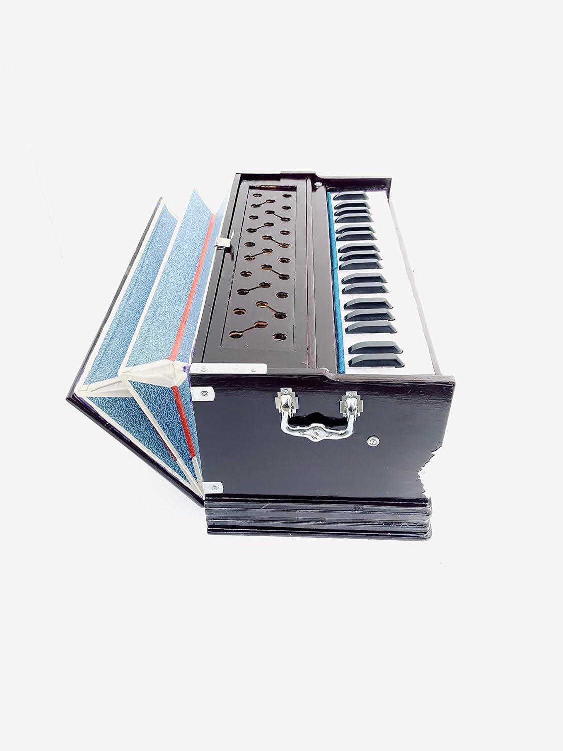 KHALSA Harmonium 7 Stopper Doulble Bellow 39 Key Ideal Harmonium Musical Instrument for Enthusiasts