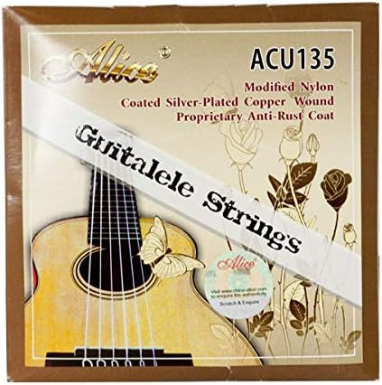 Alice ACU135 Guitalele Strings Modified Nylon Plain String Silver Plated Copper Winding Anti-Rust Coating