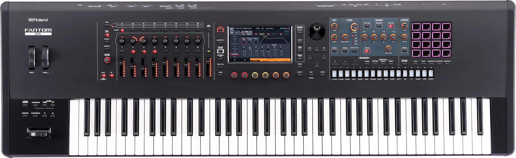 Roland Fantom-7EX 76-Keys Music Workstation Keyboard