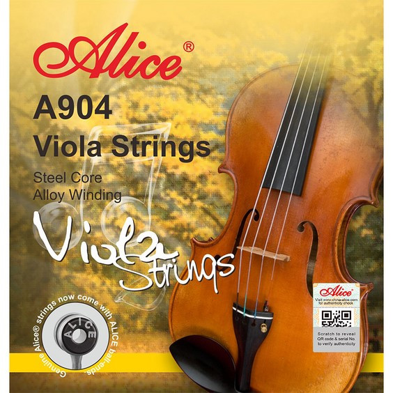 Alice A904 Viola String Set Steel Core Al-Mg Cupronickel Winding