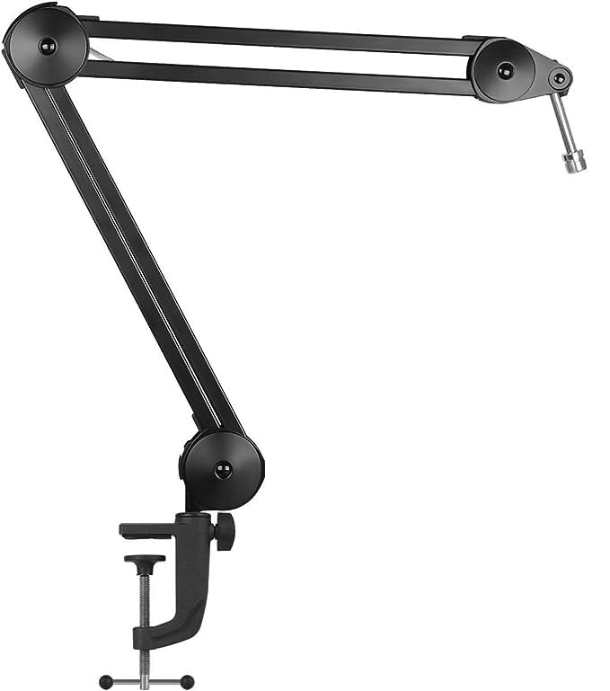 Digimore D-120 Microphone Stand for Blue Yeti Boom Arm Scissor Mic Stand Heavy Duty Mic Boom Scissor Arm Stands Broadcasting and RecordingGame