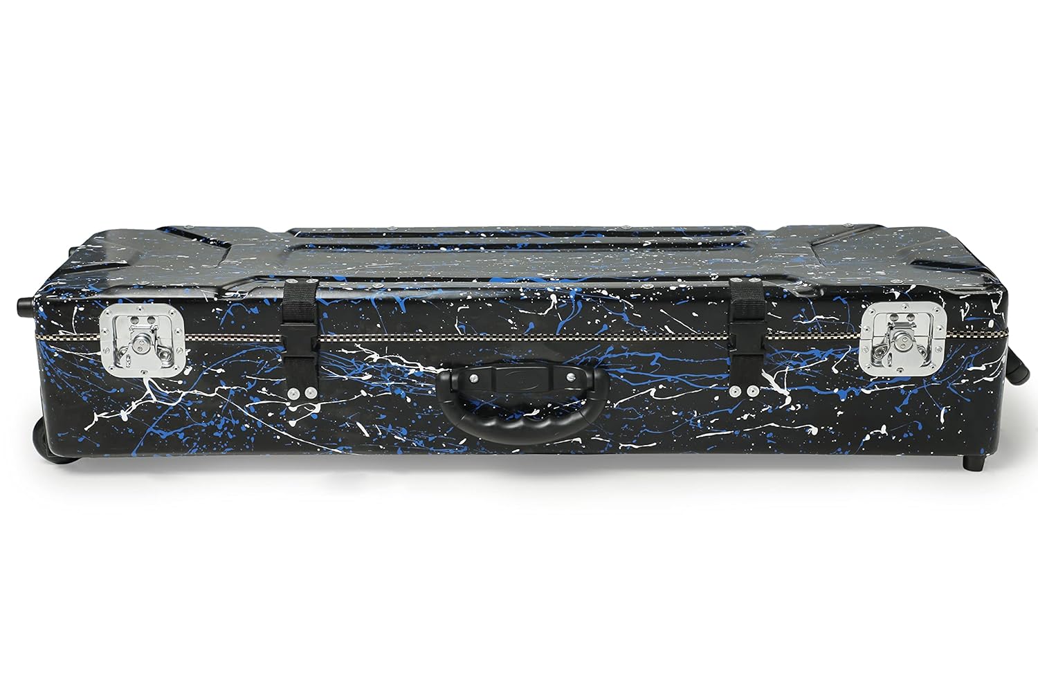 Hard FIber Case of Flute for full set With Trolley and wheels - BLACK SPLASH DESIGN