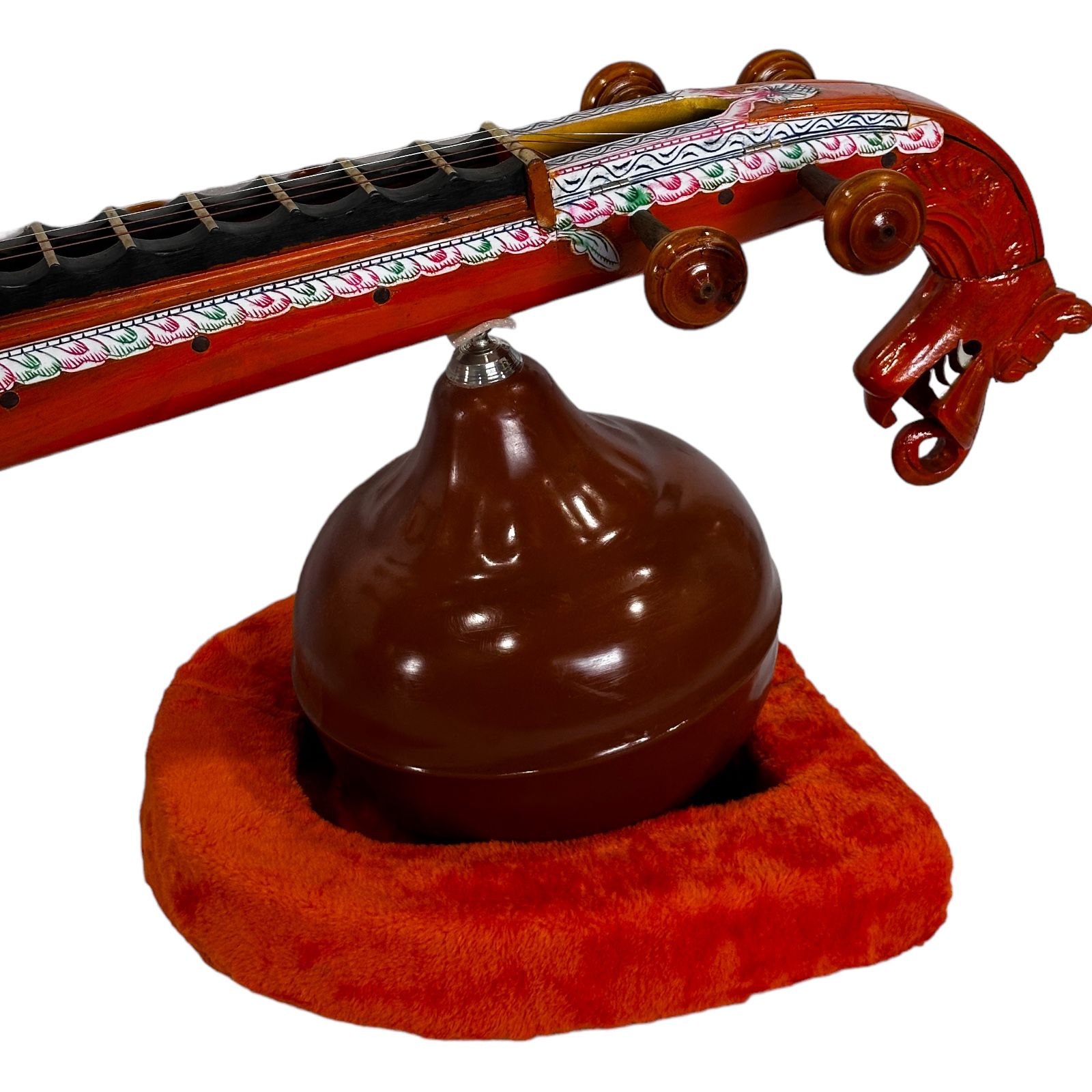 Foam cushion pad for Saraswati Veena - ORANGE