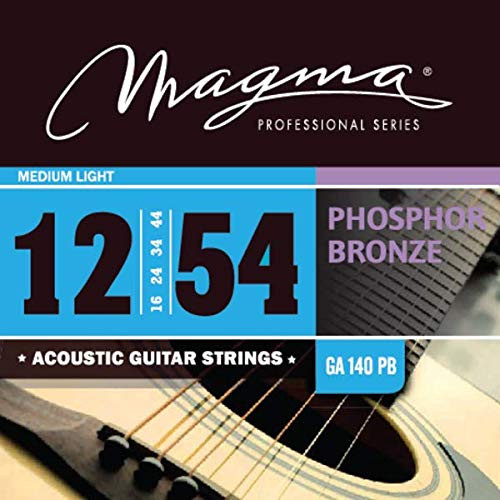 MAGMA GA140PB Acoustic Professional Series Phosphor Bronze ML 12-54