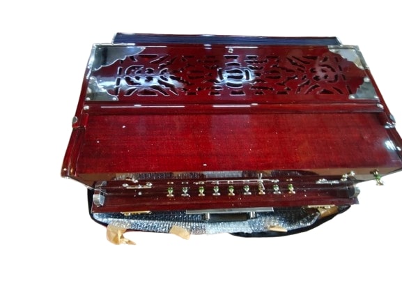 Classical Harmonium 9 Scale Changer With Coupler 9 Stopper Folding Suitcase