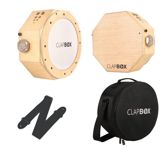 ClapBox Travel Cajembe Natural 3 instruments in 1