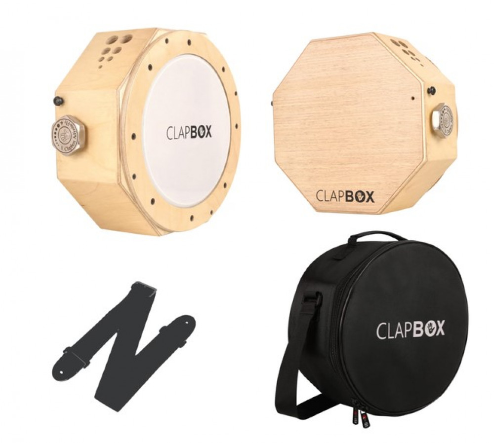 Image of ClapBox Travel Cajembe Natural (3 instruments in 1)