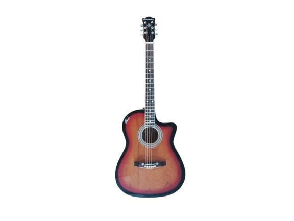 Hobmer 185 Export Semi acoustic Guitar 40 Sunbrust and Black With Case