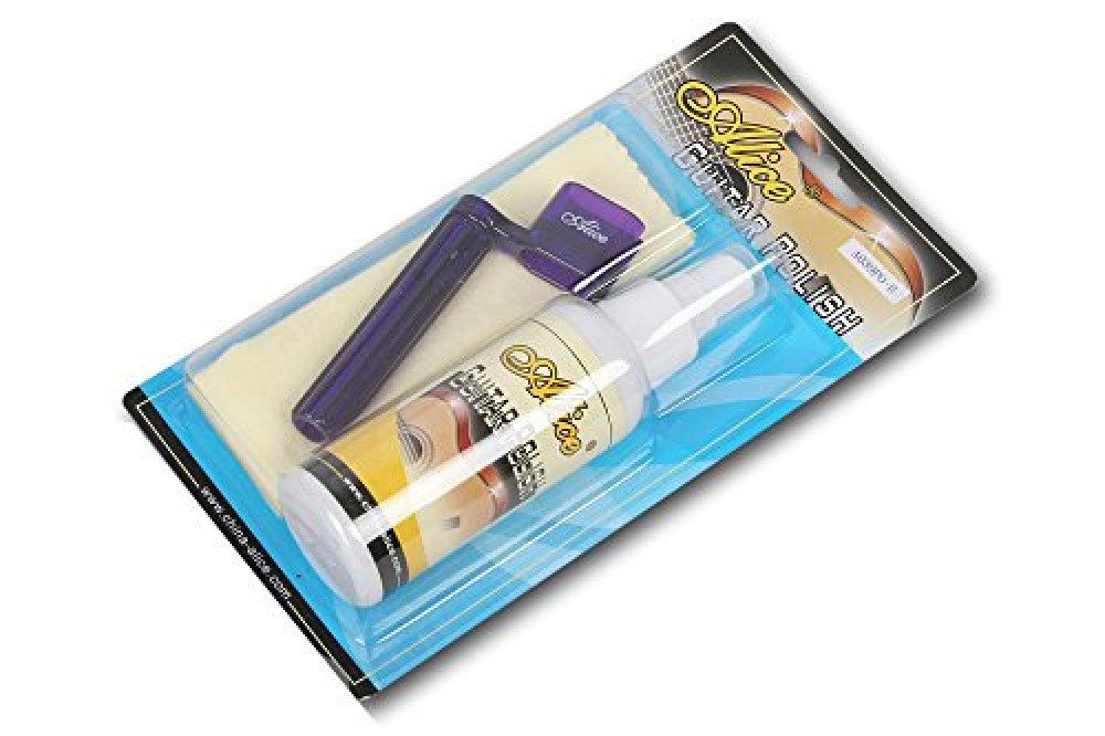Image of Alice A039PO-B Guitar Polish with Guitar Winder