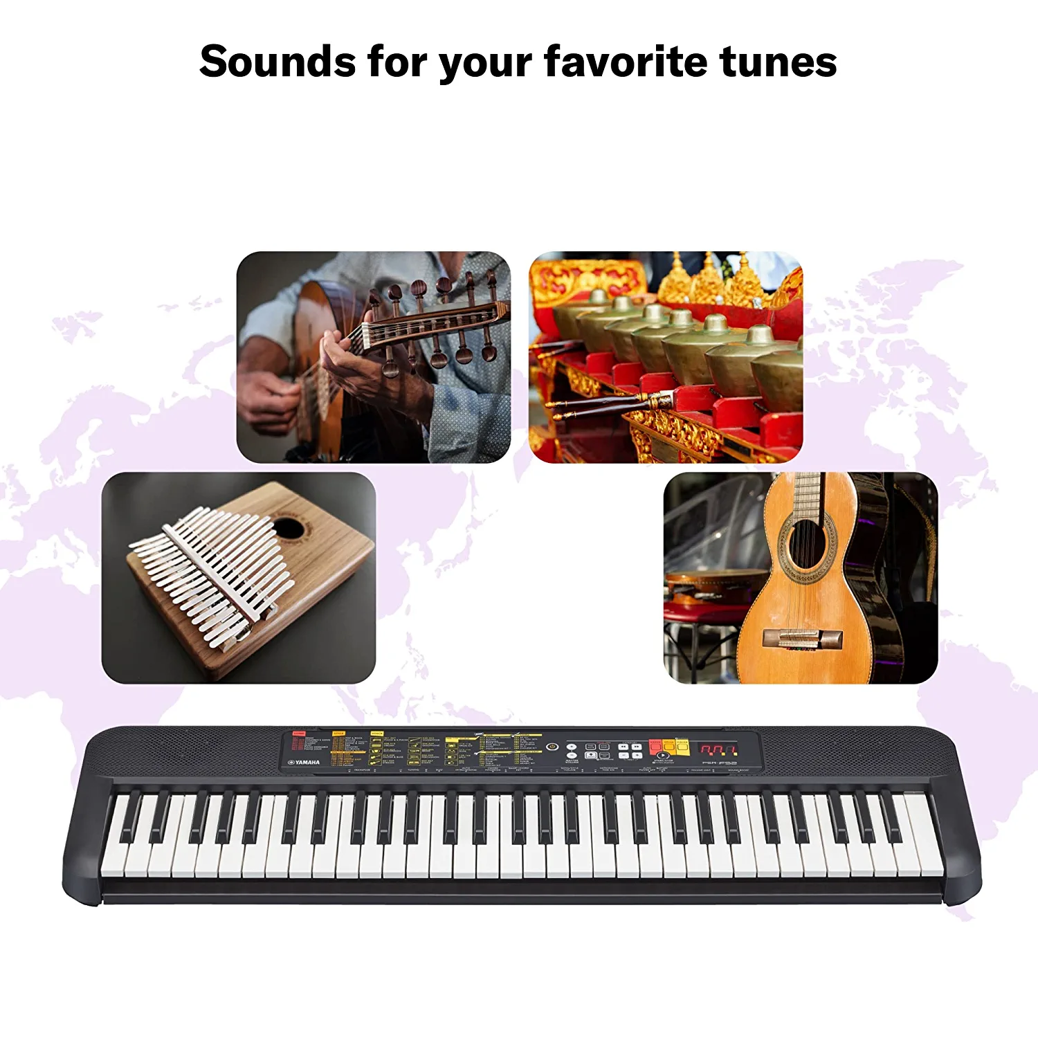 Yamaha PSR-F52 Portable 61 Keys Keyboard with Adaptor and Cover