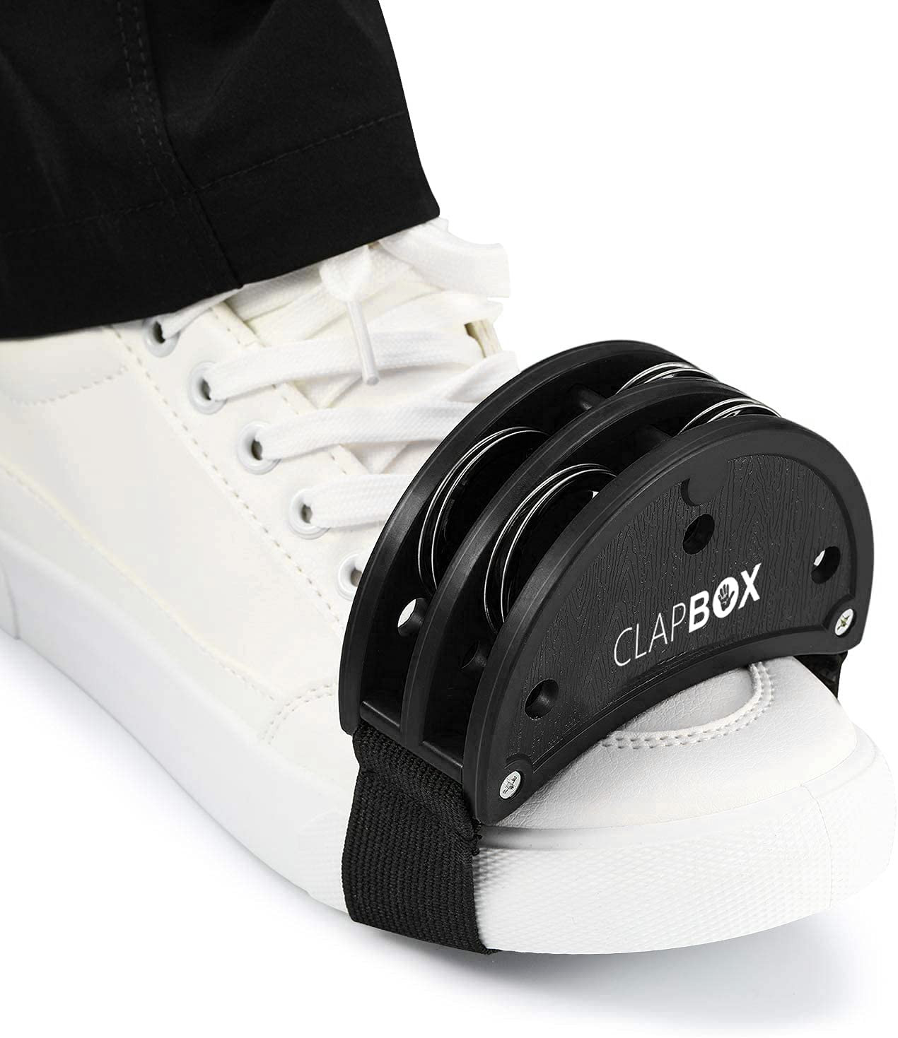 Clapbox Foot Tambourine - Jingles Black