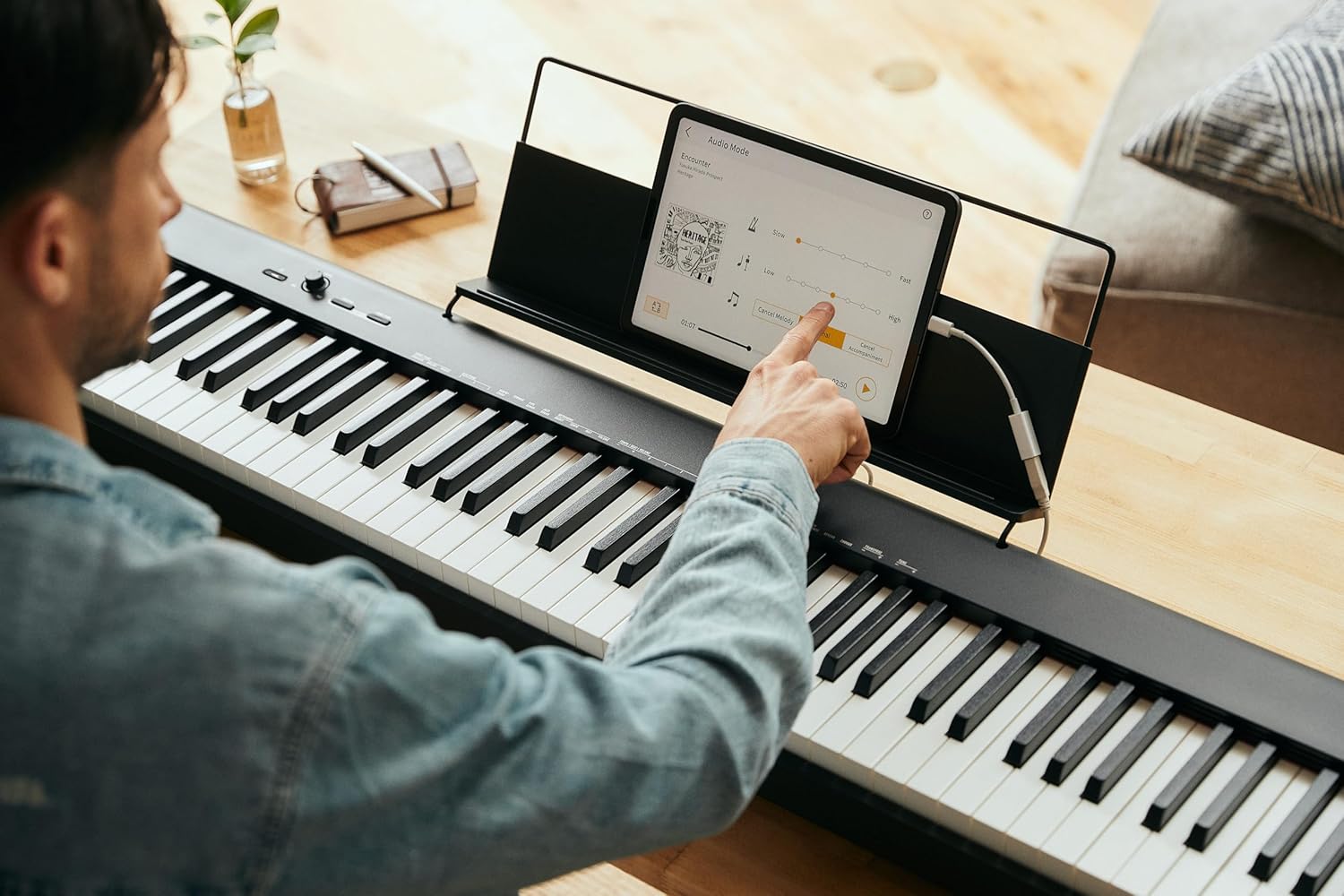 Casio CDP-S110BK Contemporary  Portable Digital Piano 88 weighted Keys Headphone Jack USB Midi support - Black