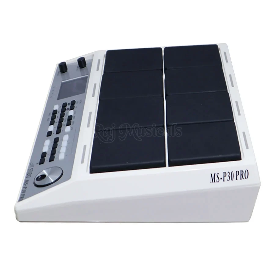 M-Studio MS-P30 PRO Digital Percussion Octapad With New Indian Tones and Bluetooth White