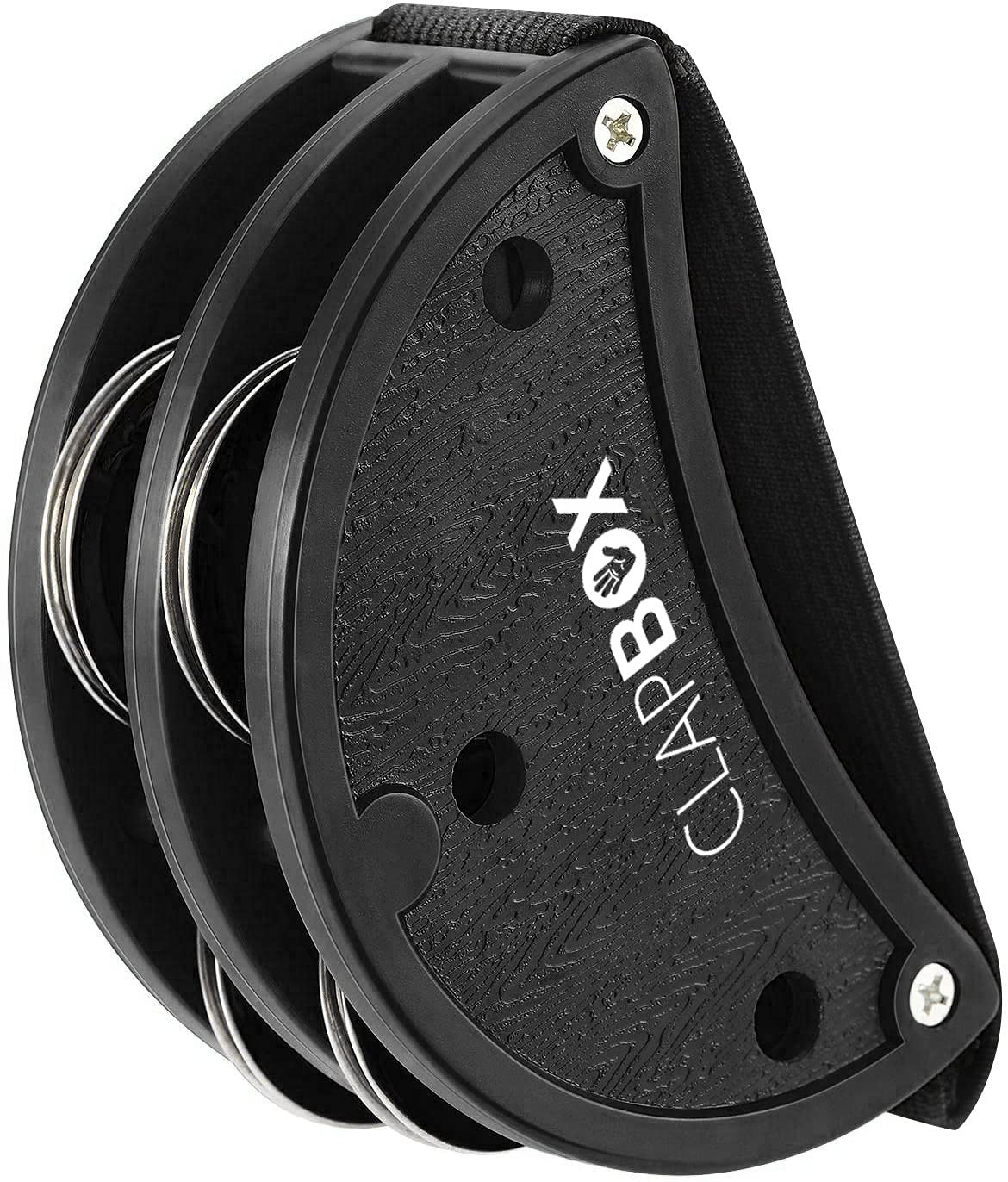 Clapbox Foot Tambourine - Jingles Black