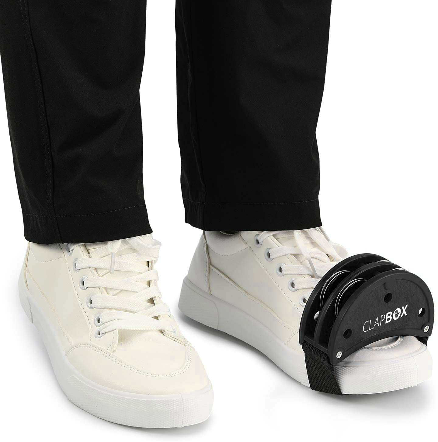 Clapbox Foot Tambourine - Jingles Black