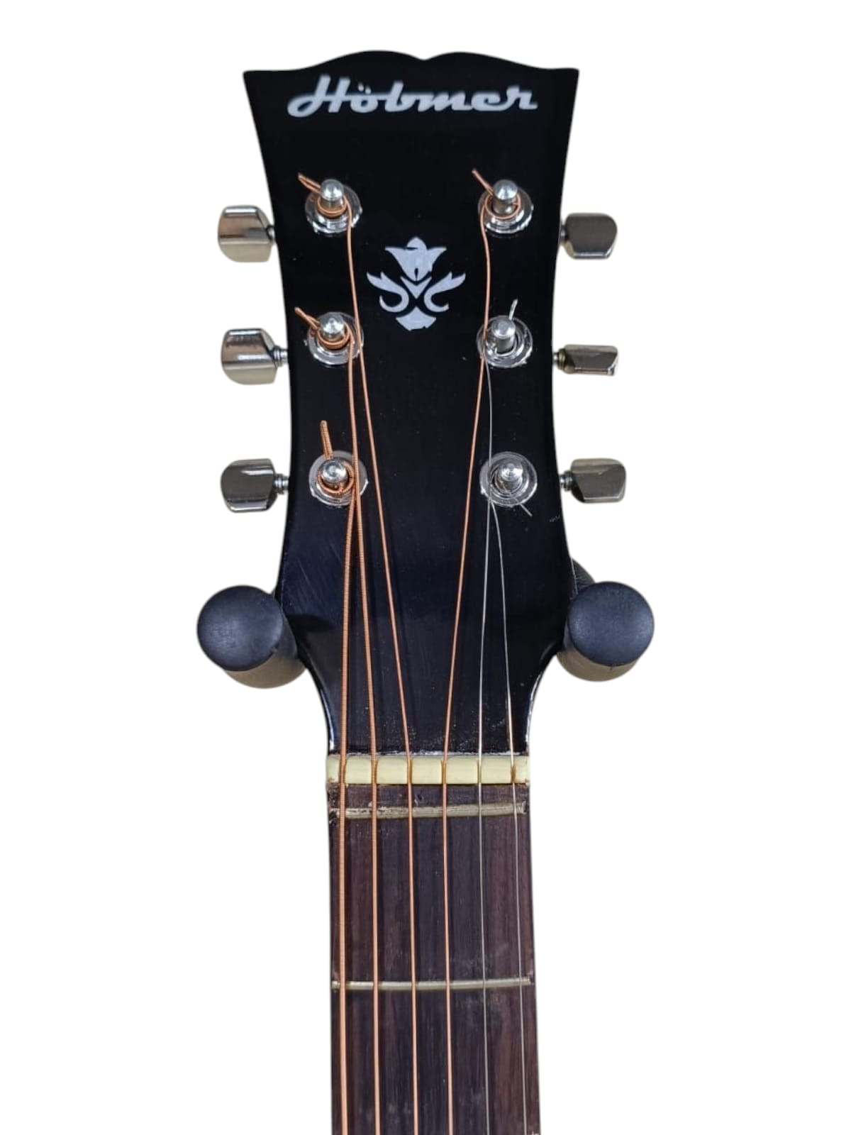 Hobmer 145 Export Semi acoustic Guitar 37 Red Black With Case