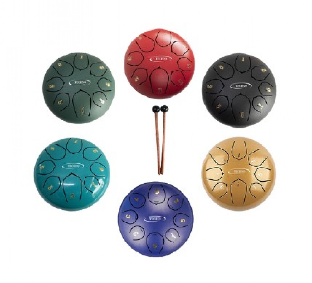 Image of Techno 6 Inch 8 Tones Tongue Drum With Bag TTD-33 (Random Color)