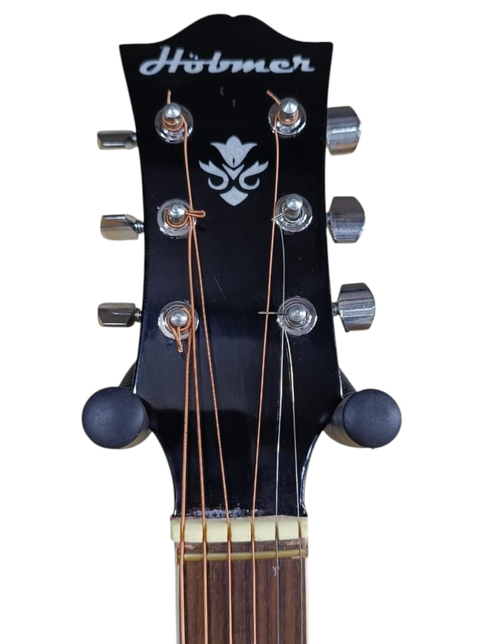 Hobmer 185 Export Semi acoustic Guitar 40 Red Black With Case