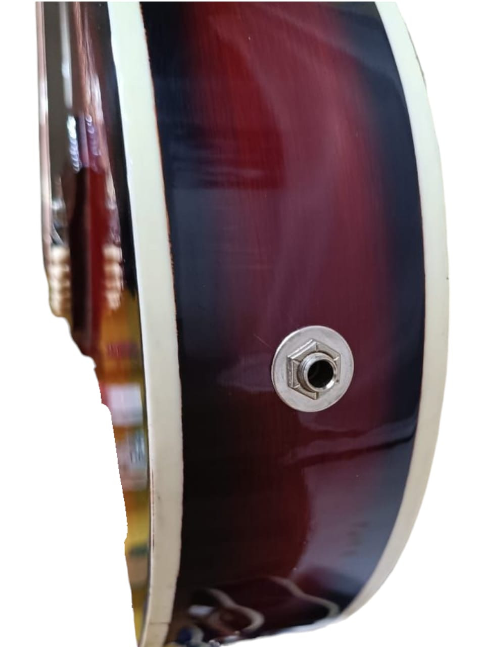 Hobmer 185 Export Semi acoustic Guitar 40 Red Black With Case